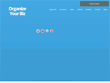 Tablet Screenshot of organizeyourbiz.com